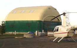Helicopter hangar