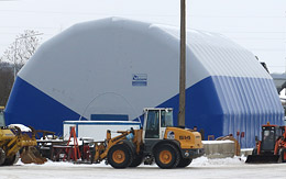Inflatable hangars