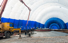 Industrial inflatable buildings