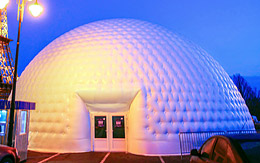 Inflatable domes