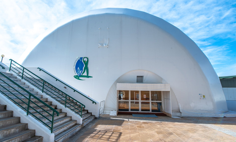 Basketball field cover