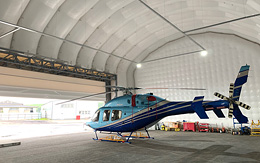 Helicopters hangar