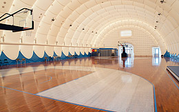 Basketball field cover